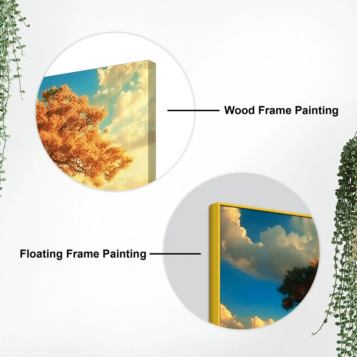 Beautiful Desert Serenity Tree Abstract Canvas Wall Painting