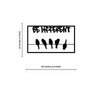 Beautiful Design Be Different Metal Art Office Wall Decor