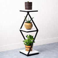 Beautiful Designer White Marble Side Table with Storage Shelf