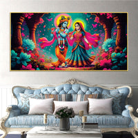 Beautiful Radha Krishna Painting for Spiritual Home Décor