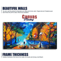 Beautiful Scenery of Couple Dating Canvas Wall Painting