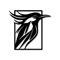 Beautiful Sparrow Frame Modern Design Metal Art Wall Decor