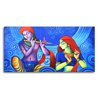 Beautiful Wall Painting of Radha Krishna