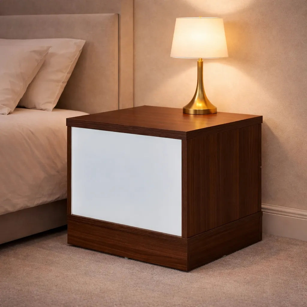 Bedroom Side Table with 2 Drawers