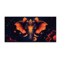 Beloved Lord Ganesha Luxury Canvas Wall Painting for Home & Office Spaces – Modern Religious Wall Art