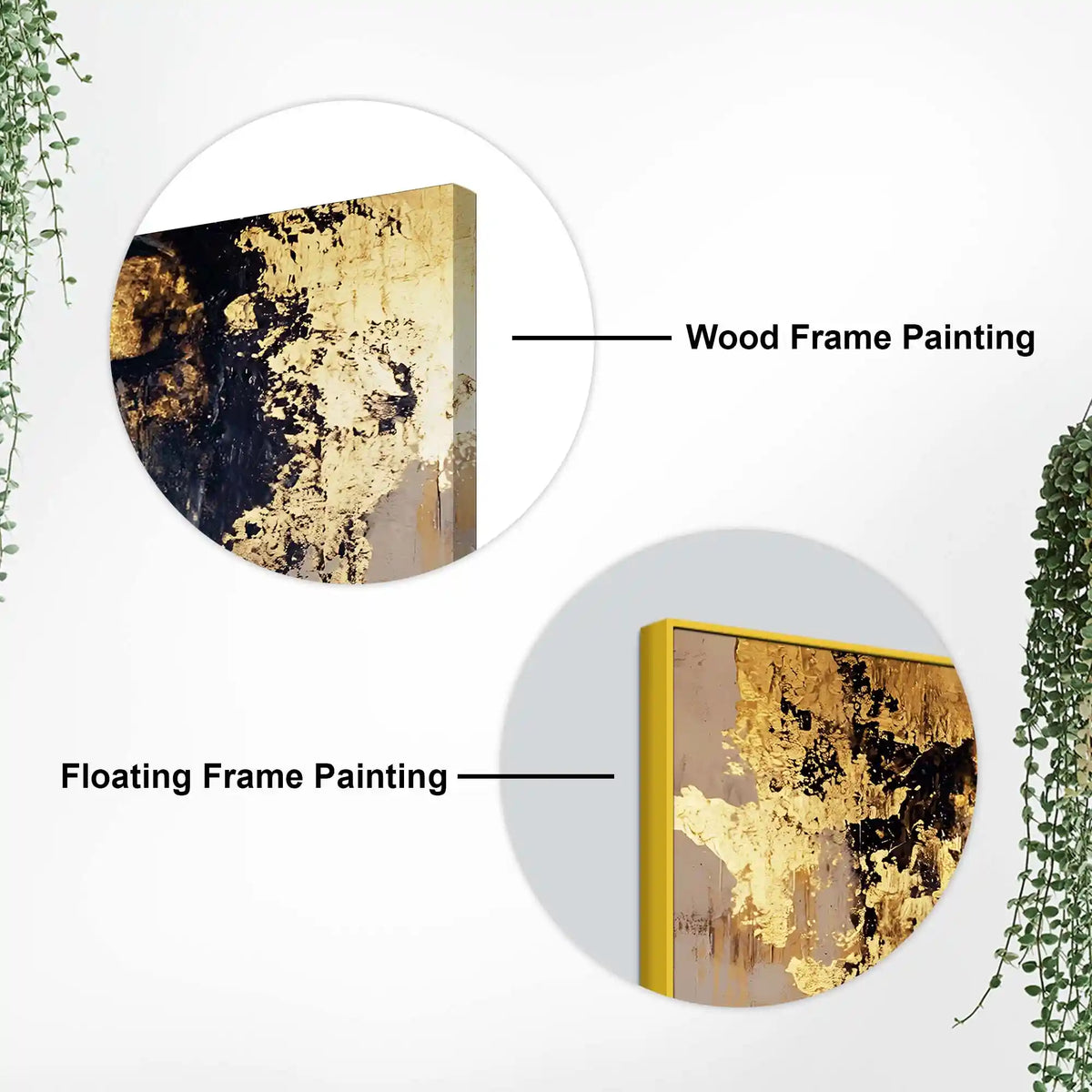 Black Gold Woman Face Abstract Wall Painting for Luxury Homes
