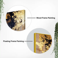 Black Gold Woman Face Abstract Wall Painting for Luxury Homes