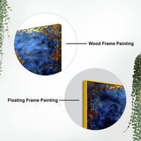 Blue & Gold Calligraphy Premium Islamic Wall Painting
