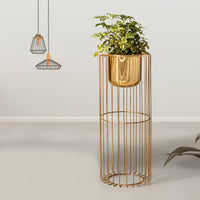 Botanic Couture Golden Finish - Large Size Planter