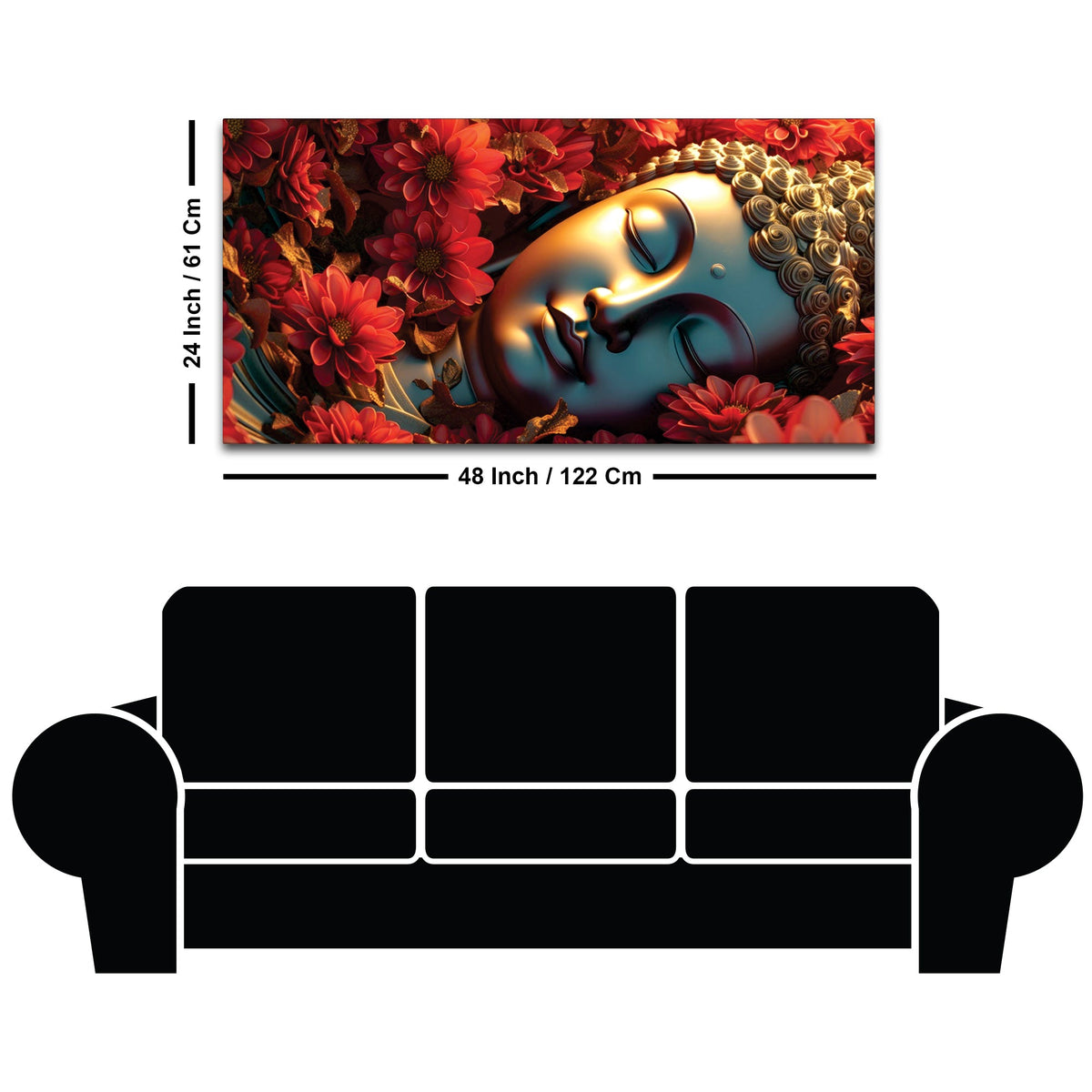 Buddha Bliss Painting for Home Decoration