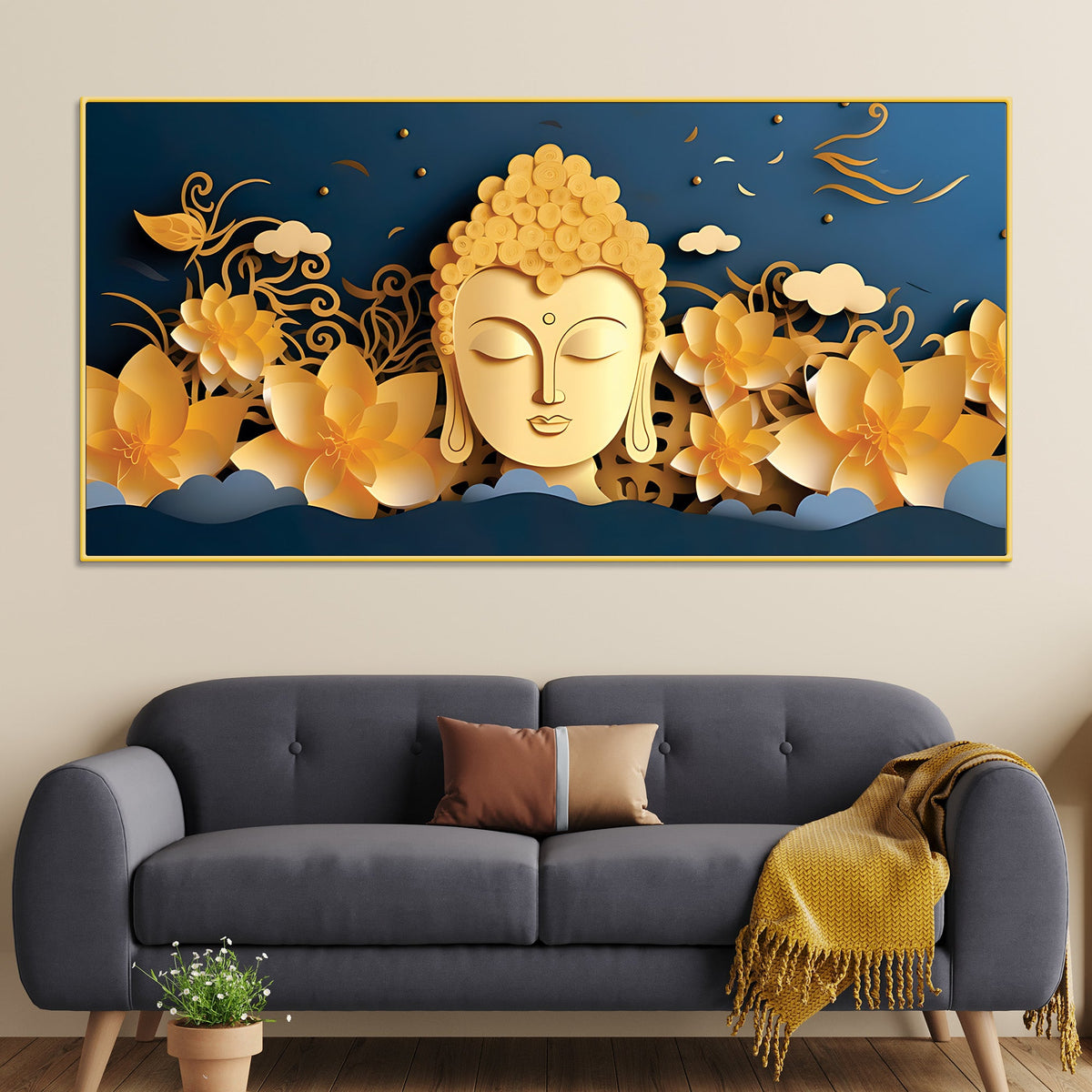 Buddha Calm Presence Painting for Decor