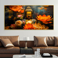 Buddha Calm Vibes Canvas Painting for Home & Office
