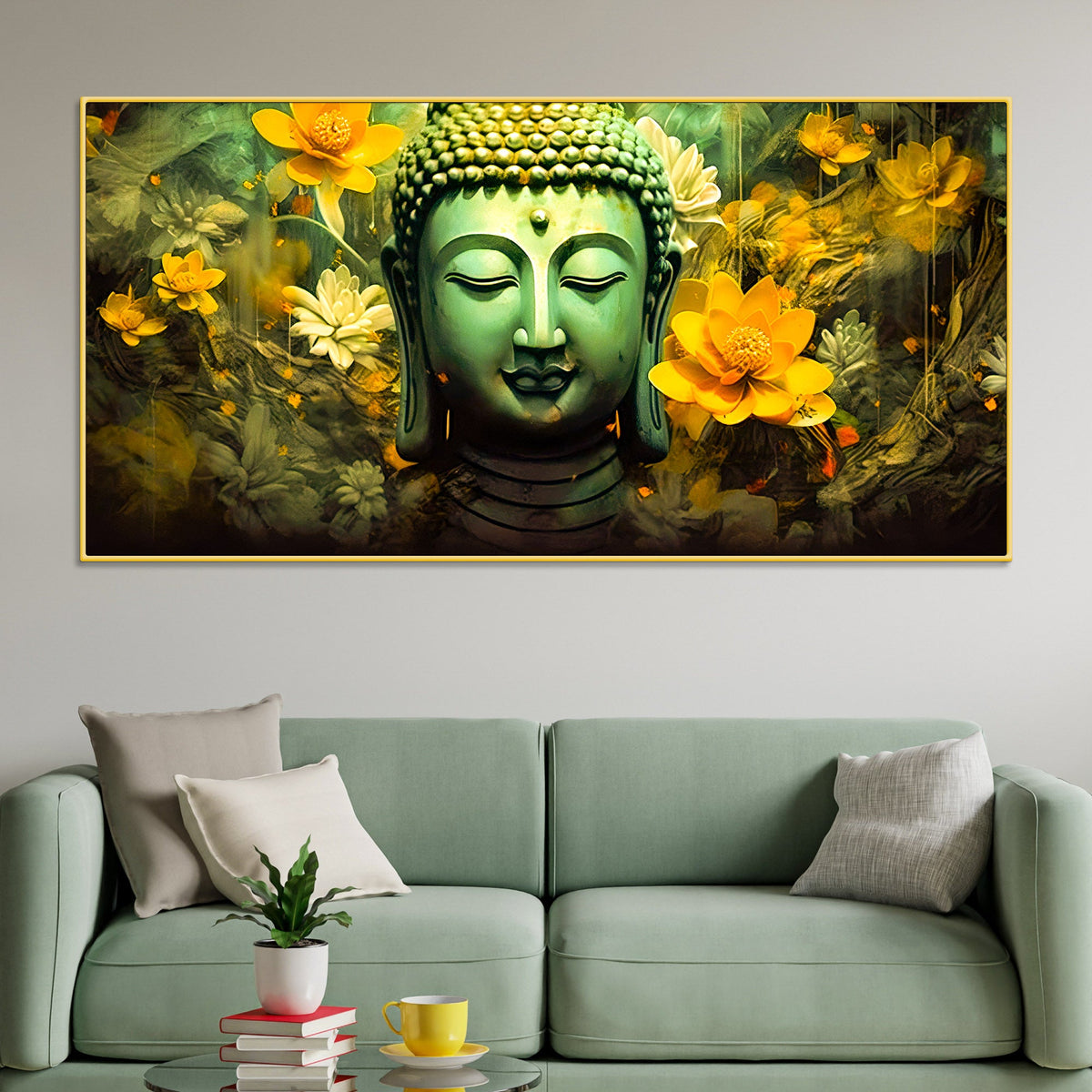 Buddha Calm Wall Art Painting for Spiritual Décor