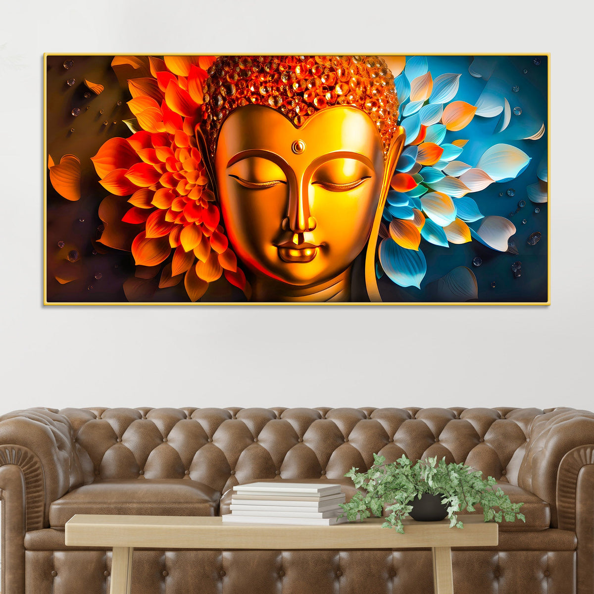 Buddha Canvas Painting for Elegant Living Spaces