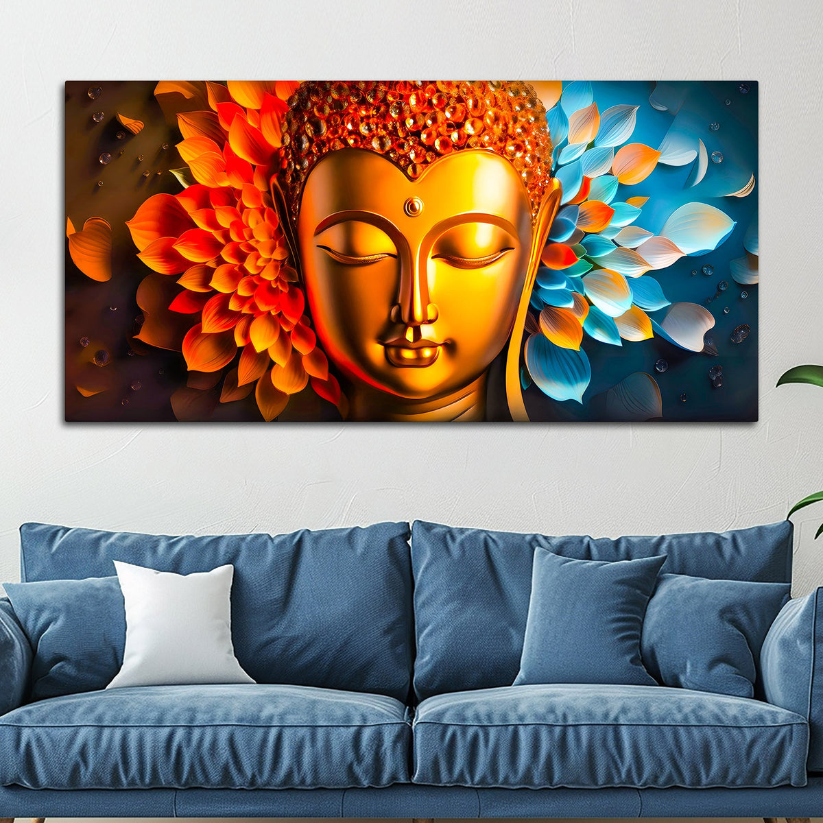 Buddha Canvas Painting for Elegant Living Spaces