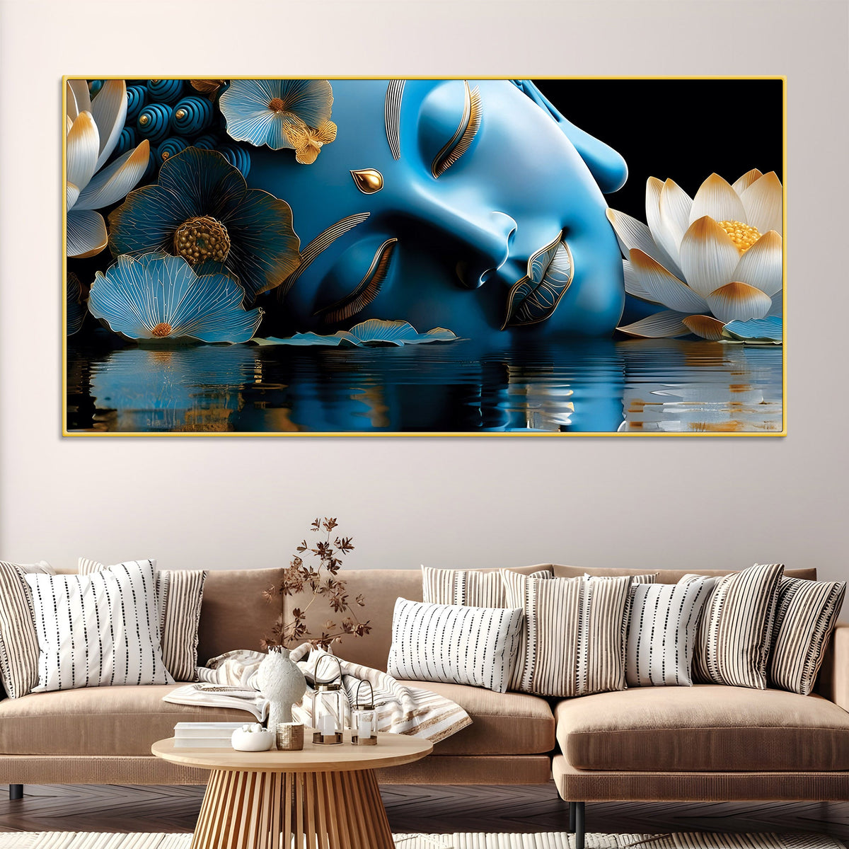 Buddha Canvas Painting for Positive Vibes