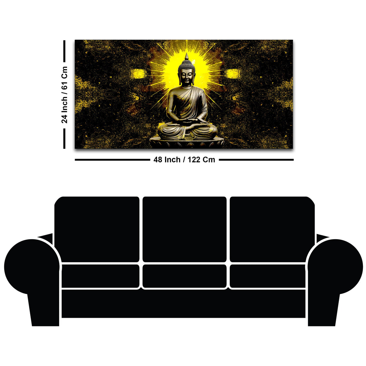 Buddha Canvas Painting for Wall Décor