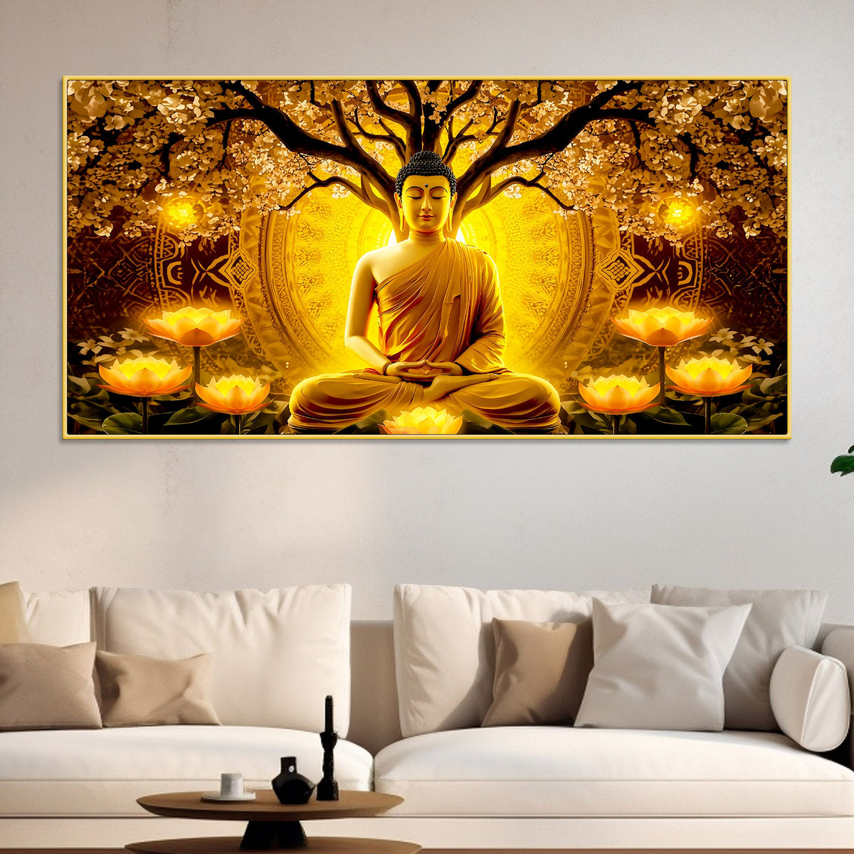 Buddha Canvas Wall Painting for Home & Office