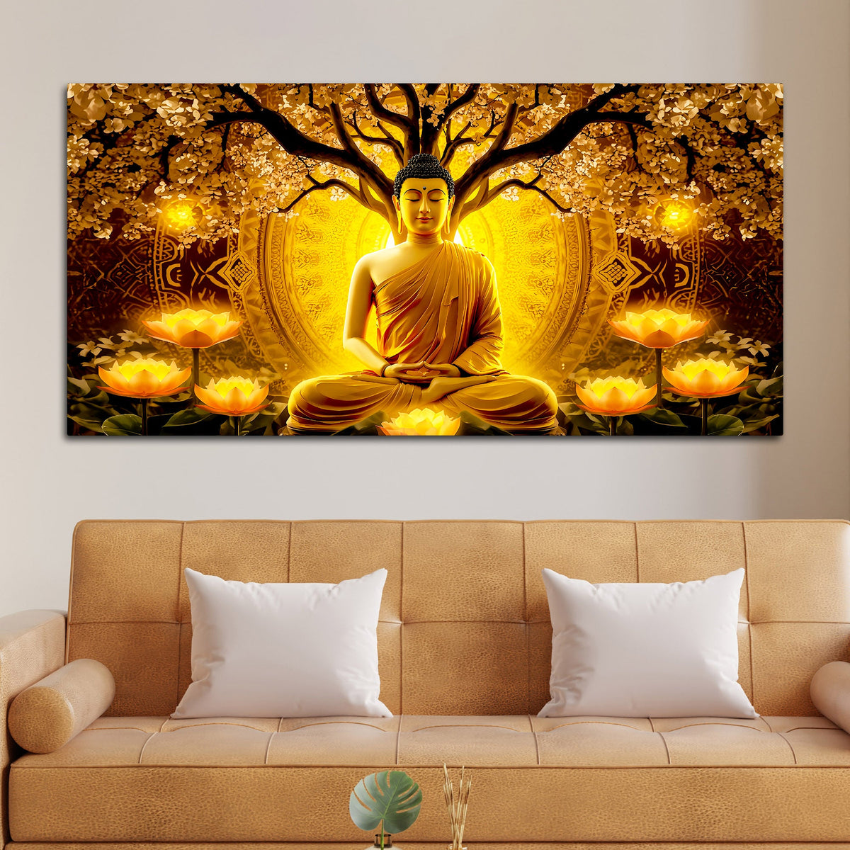 Buddha Canvas Wall Painting for Home & Office