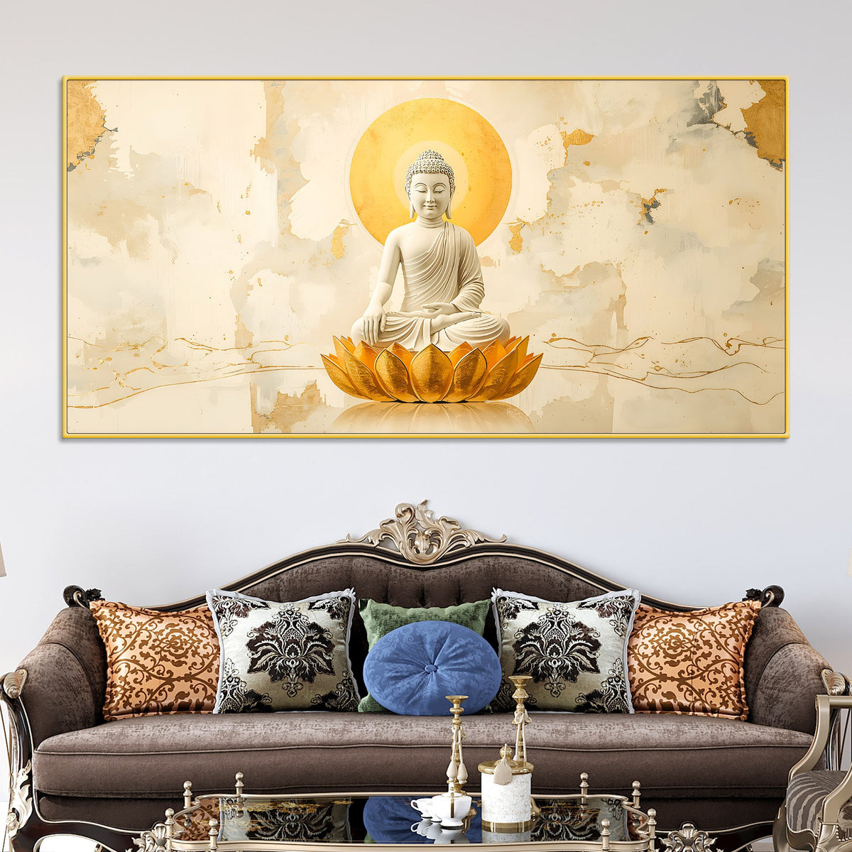 Buddha Canvas Wall Painting for Living Room