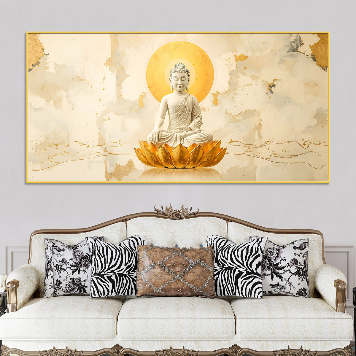 Buddha Canvas Wall Painting for Living Room