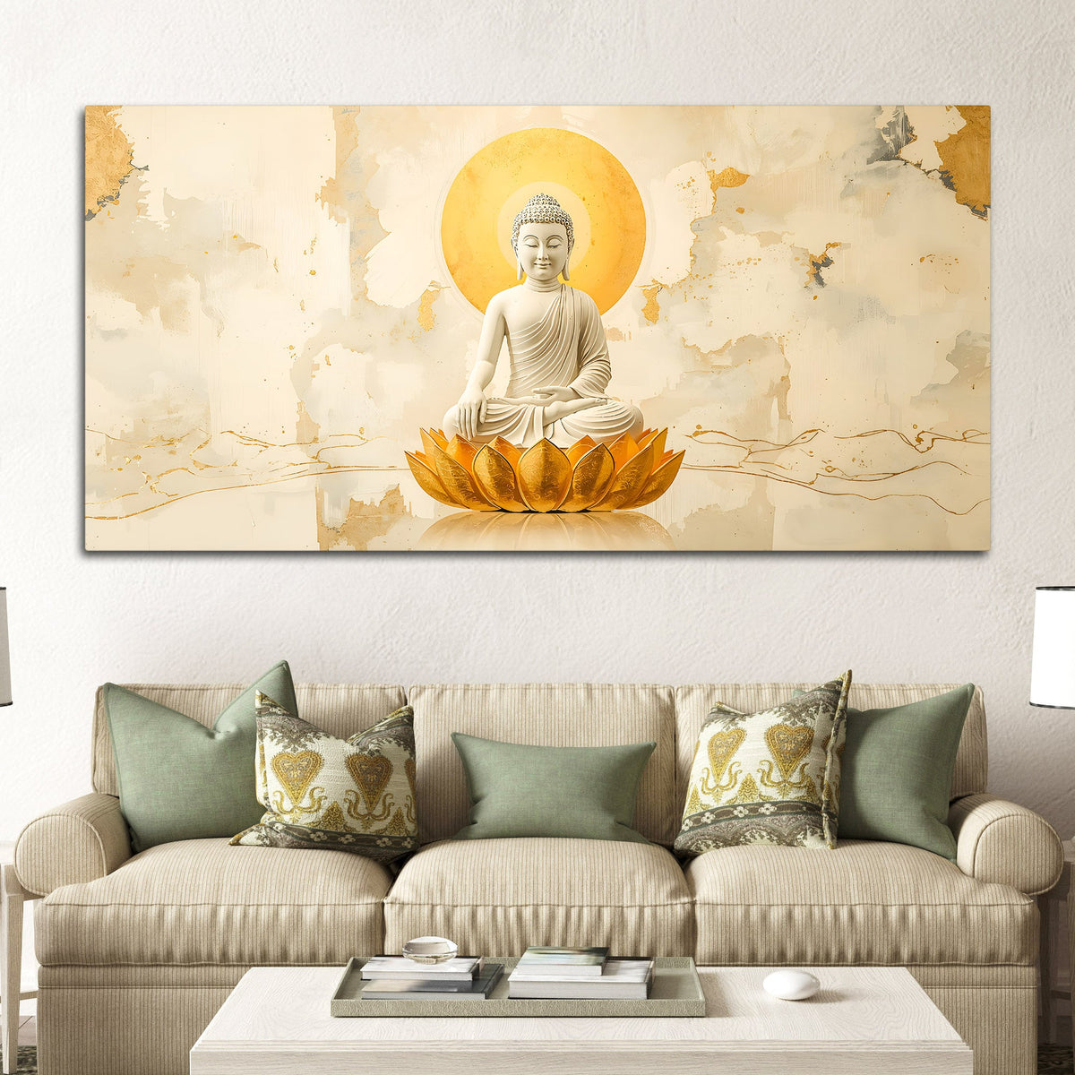 Buddha Canvas Wall Painting for Living Room