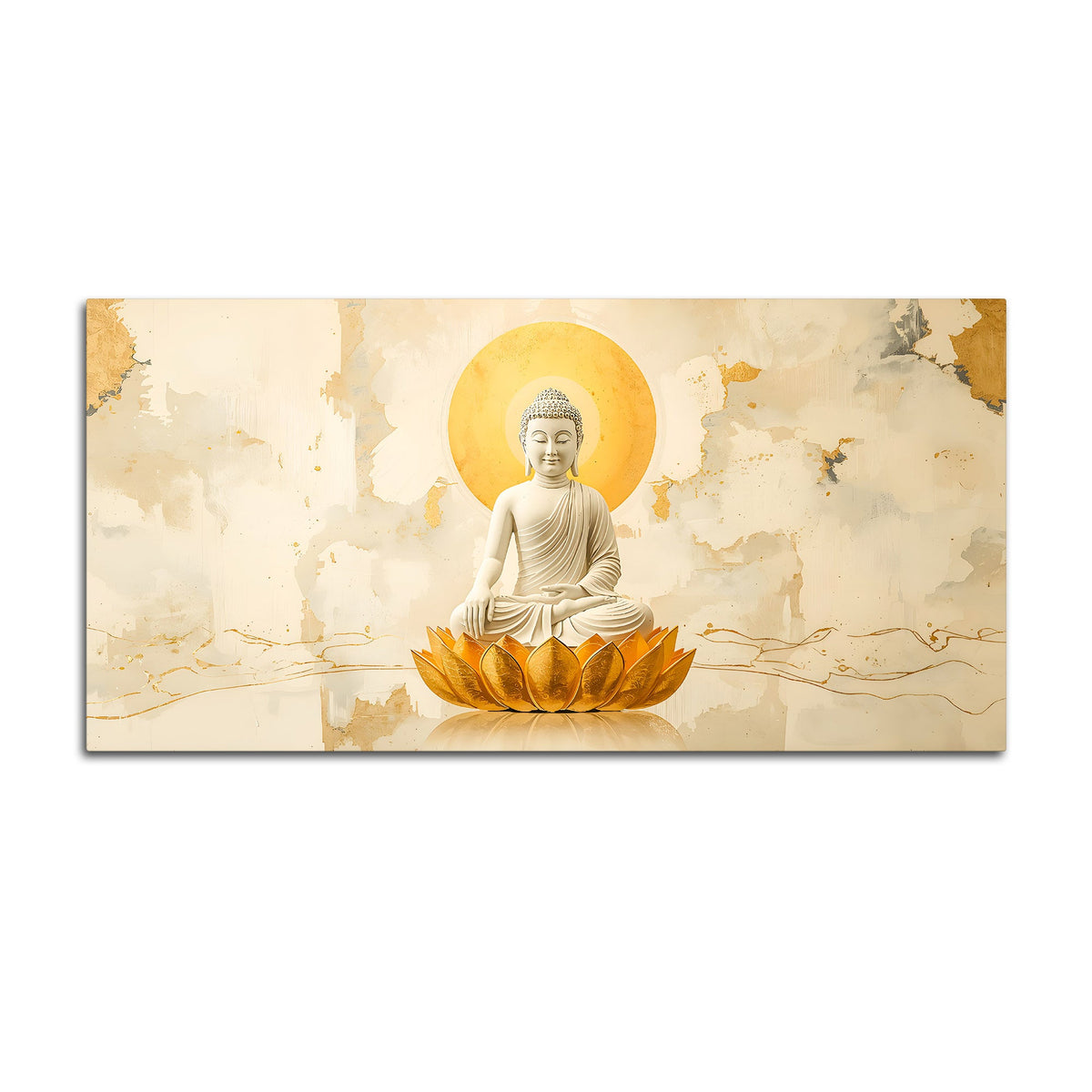 Buddha Canvas Wall Painting for Living Room