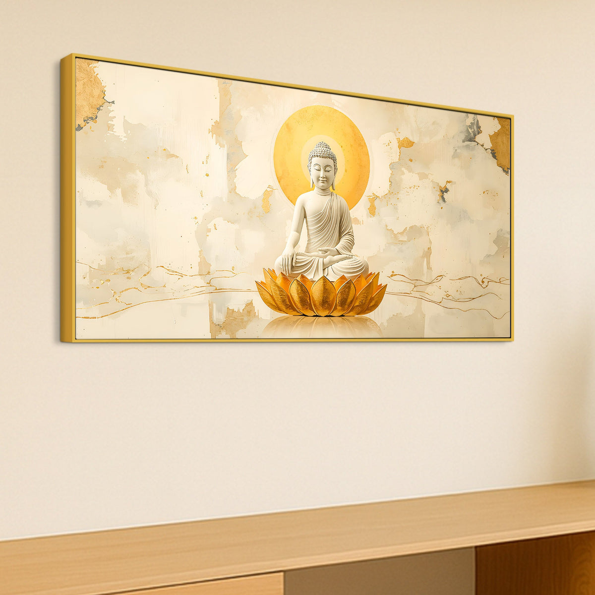 Buddha Canvas Wall Painting for Living Room