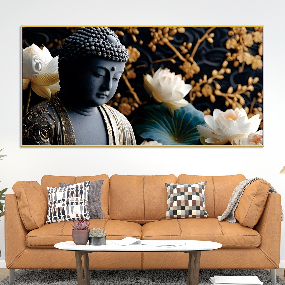 Buddha Face Painting for Wall Decoration