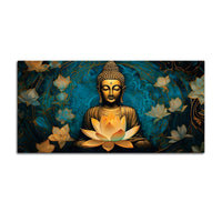 Buddha Face Wall Painting – Modern Spiritual Home Decor