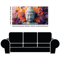 Buddha Head Wall Painting – Luxury Living Room Decor