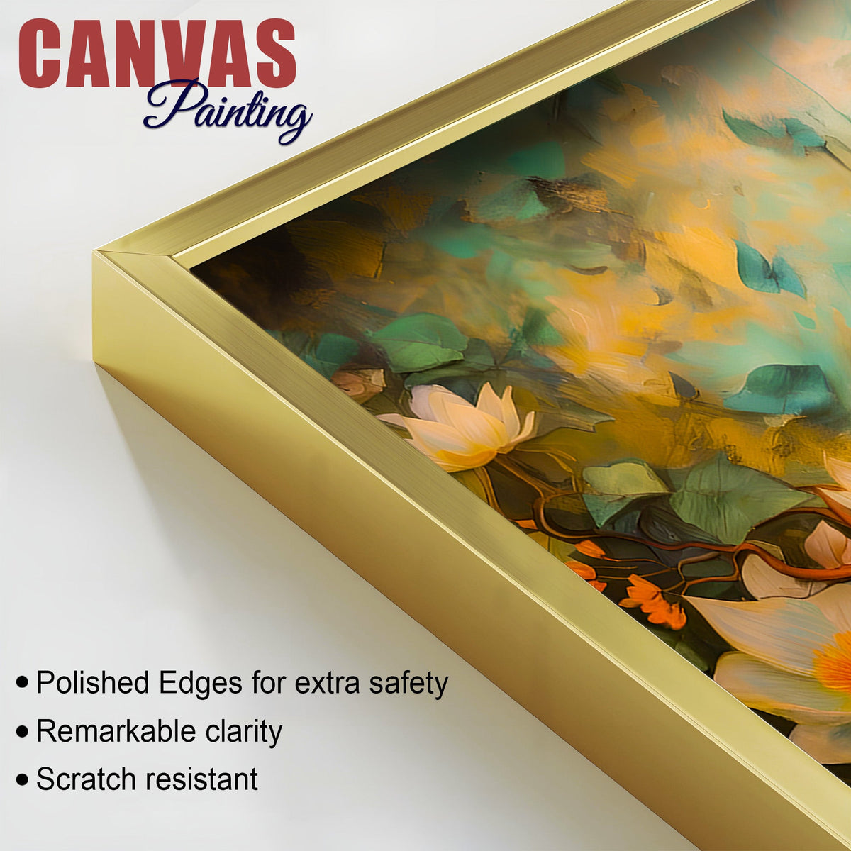 Buddha Lotus Wall Painting for Meditation Space