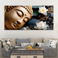Buddha Floral Painting for Home Decoration