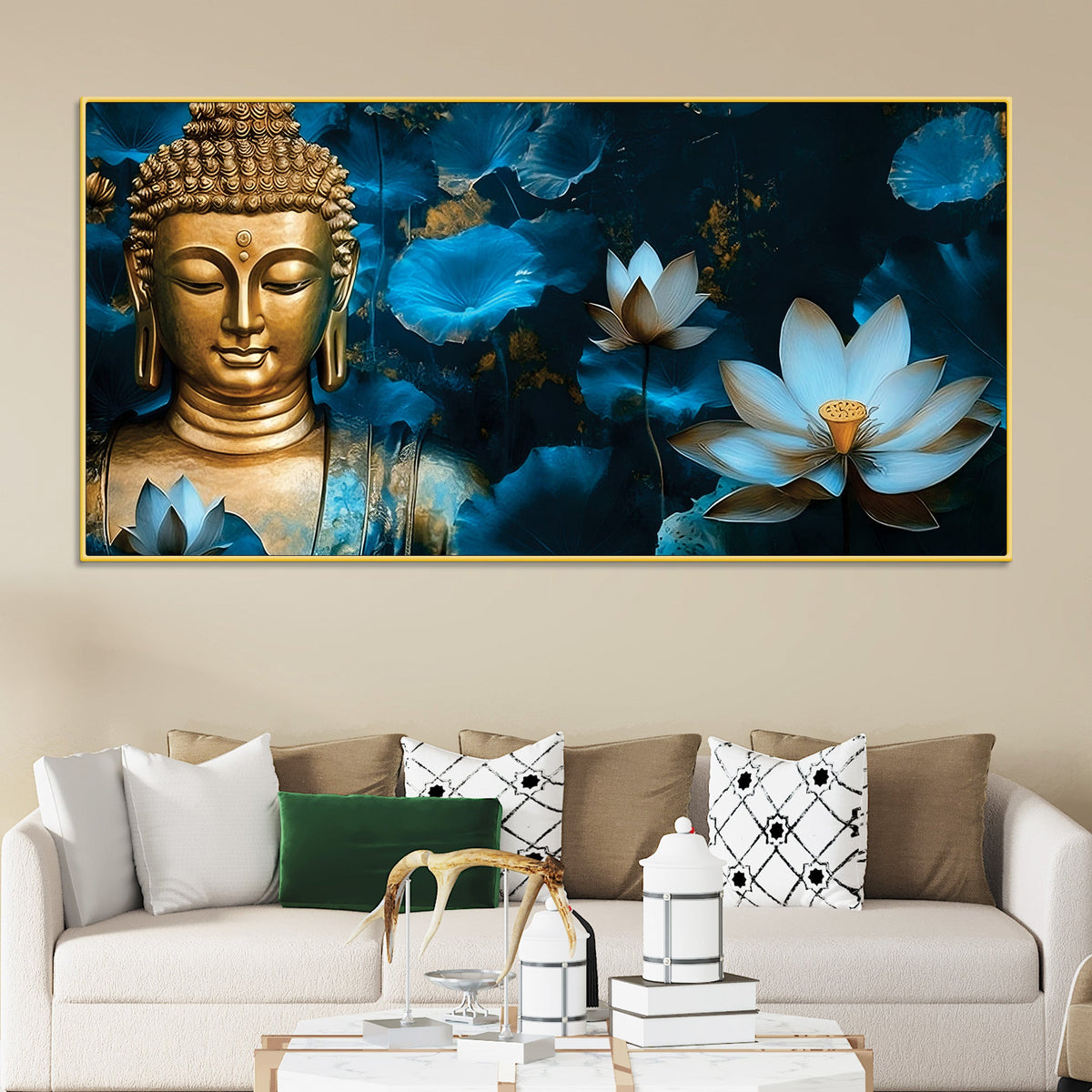 Buddha Mindfulness Painting for Wall Decor