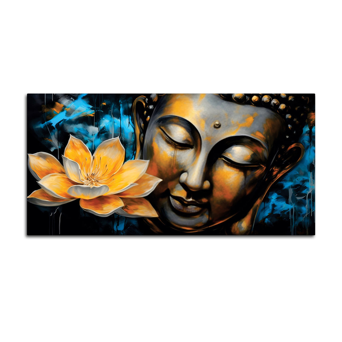 Buddha Peace Wall Painting – Meditation Room Decor