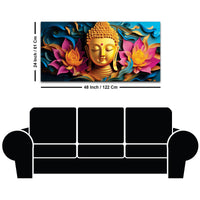 Buddha Peaceful Art Painting for Wall Decor