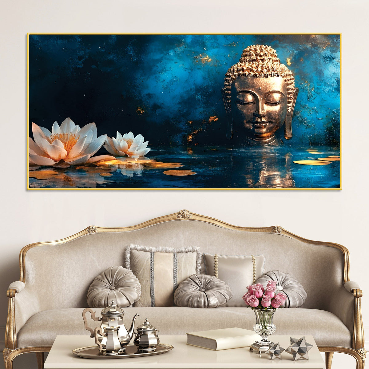 Buddha Portrait Painting for Elegant Wall Decor