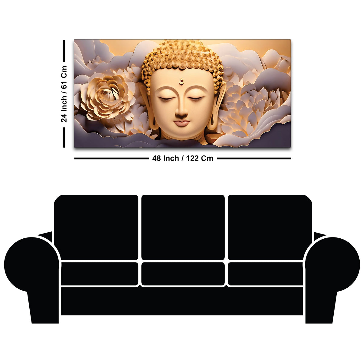 Buddha Relaxed Soul Painting for Interiors