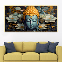 Buddha Serenity Canvas Painting for Positive Home Vibes