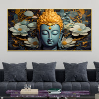 Buddha Serenity Canvas Painting for Positive Home Vibes