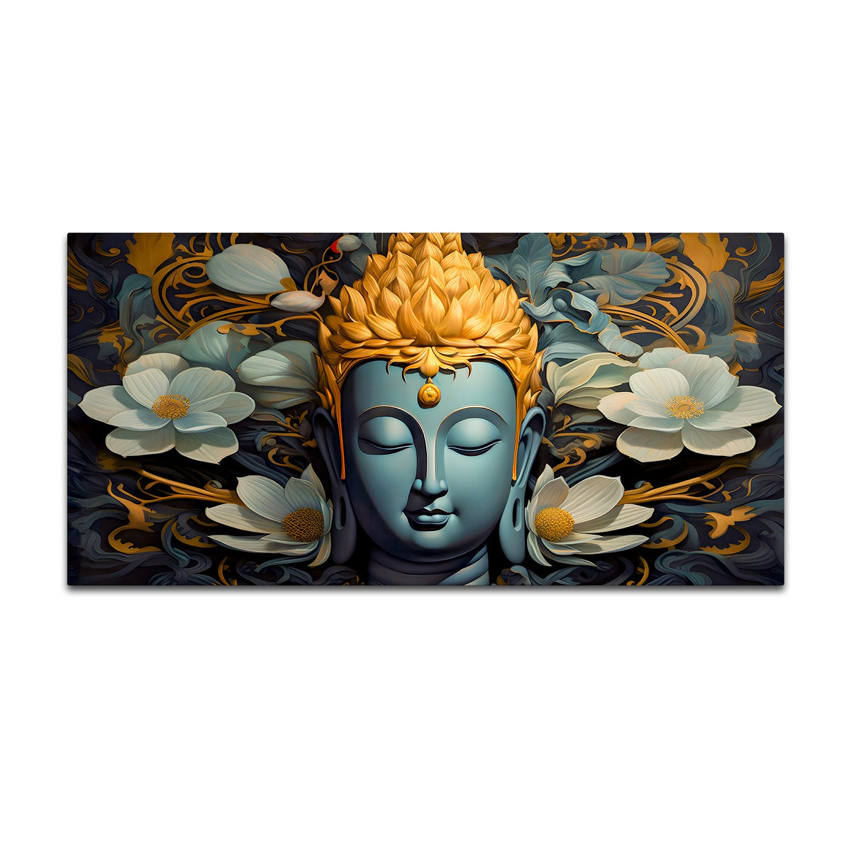 Buddha Serenity Canvas Painting for Positive Home Vibes