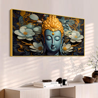 Buddha Serenity Canvas Painting for Positive Home Vibes