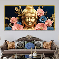 Buddha Silence Painting for Peaceful Homes