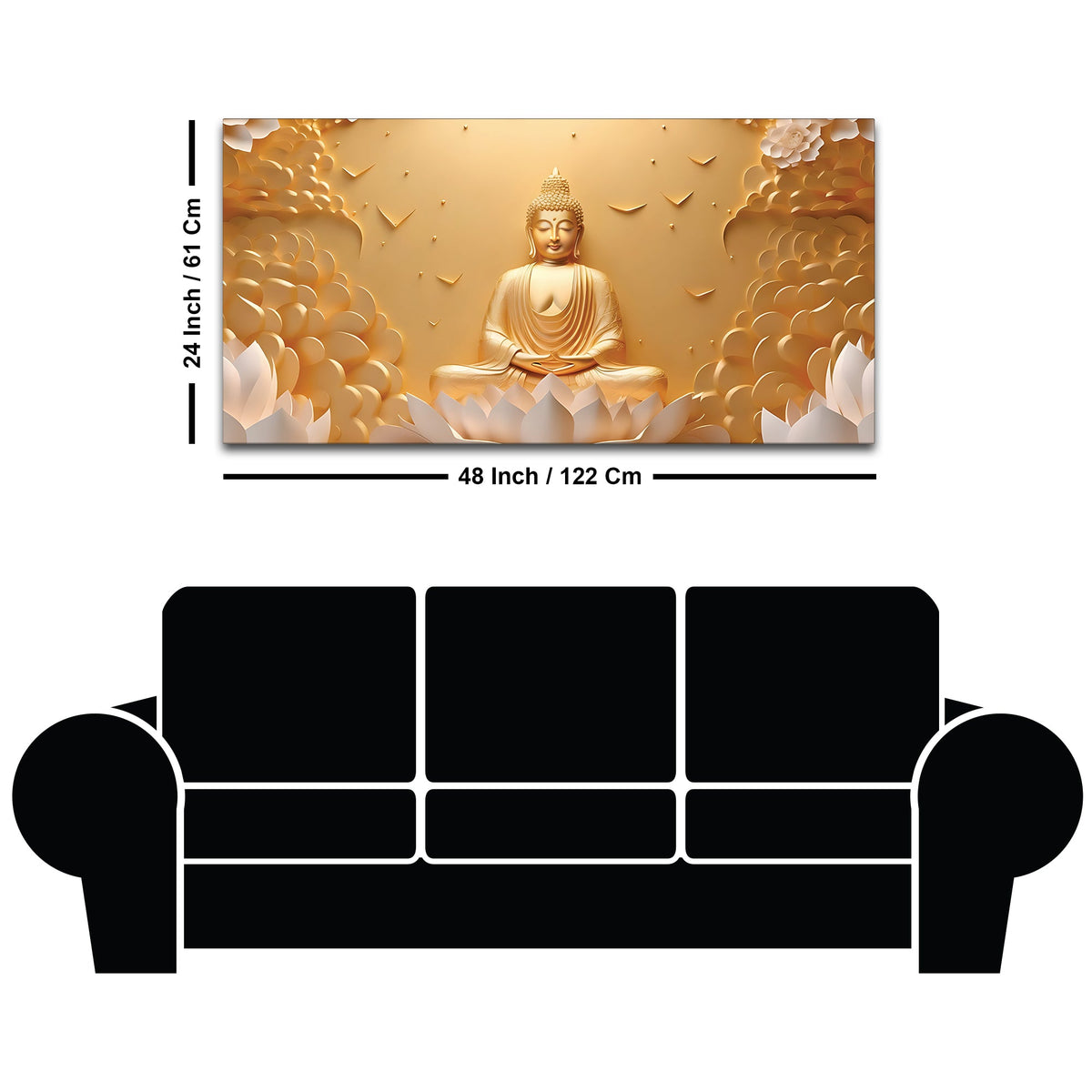 Buddha Spiritual Mood Painting for Home