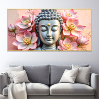 Buddha Spiritual Wall Painting for Office & Living Room Decor