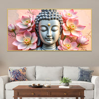 Buddha Spiritual Wall Painting for Office & Living Room Decor