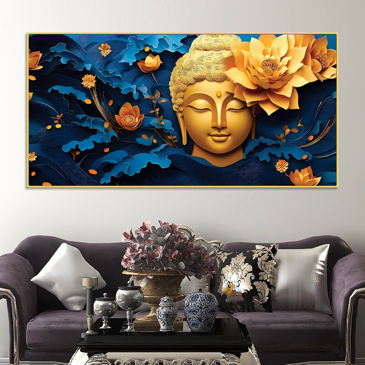Buddha Theme Painting for Modern Home
