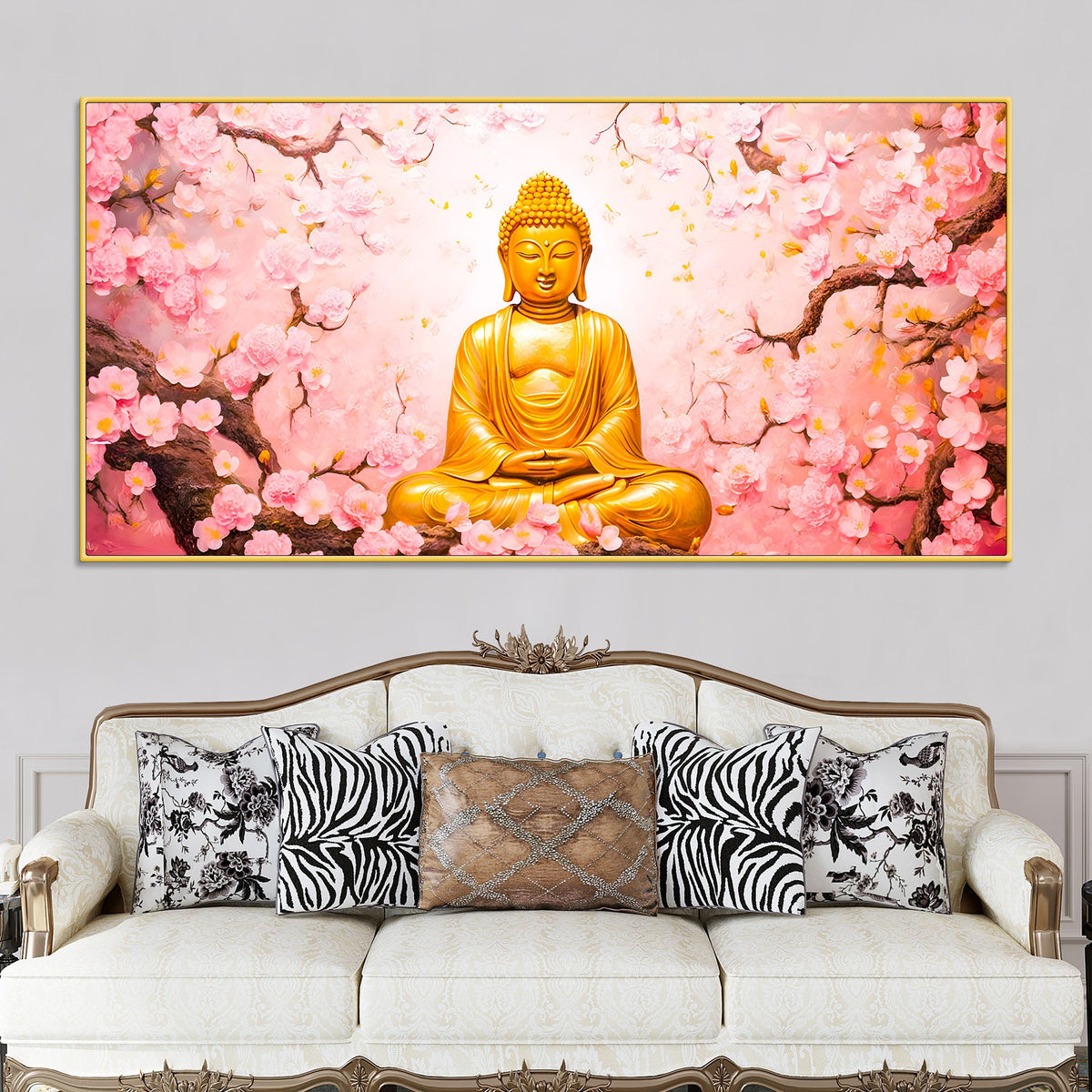 Buddha Wall Art Canvas Painting for Spiritual Décor