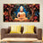 Buddha Wall Art with Floral Design â€“ Luxury Canvas Painting