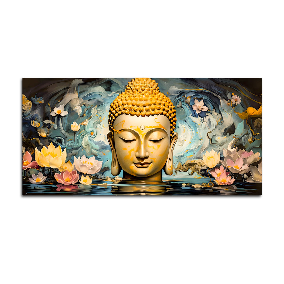 Buddha Wall Painting Decor for Modern Home Interiors
